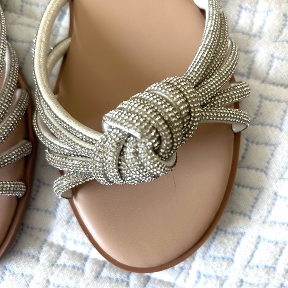 Aqua Silver Women's Sandals SZ 7.5 - Picture 3 of 3